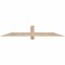 Ekena Millwork Eugene Smooth Timber Gable Bracket, Douglas Fir, 60"W x 10"H x 1 1/2"D x 3 1/2"F, 4/12 Pitch GBW060X10X0204EUG00SDF - alternate 1